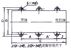 2SK-3P1、2SK-6P1、2SK-12P1、2SK-20P1、2SK-30P1外形及安裝圖 